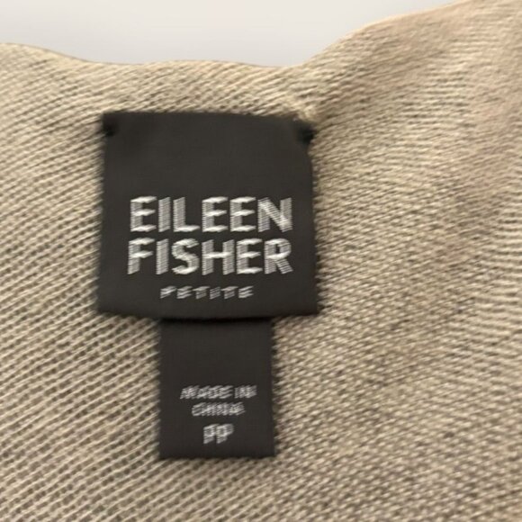 Eileen Fisher Layered Knit Tank XSP Black Taupe Top Sweater EUC Casual Classic - Picture 4 of 5